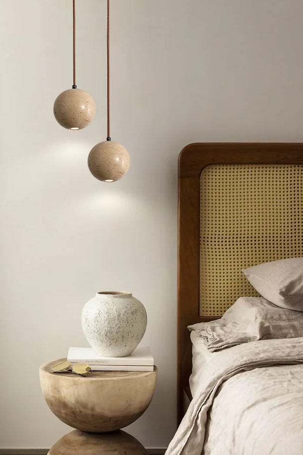 Eclipse Travertine Pendant