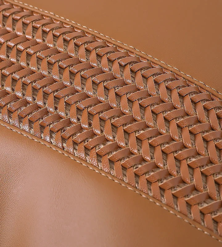 Tan Braid Cushion