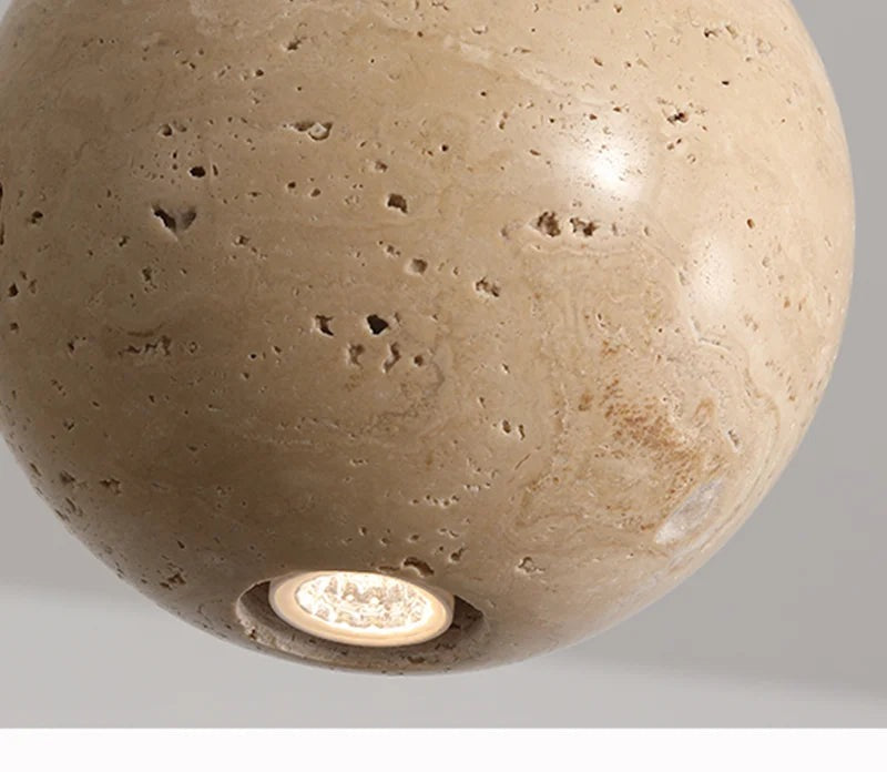 Eclipse Travertine Pendant